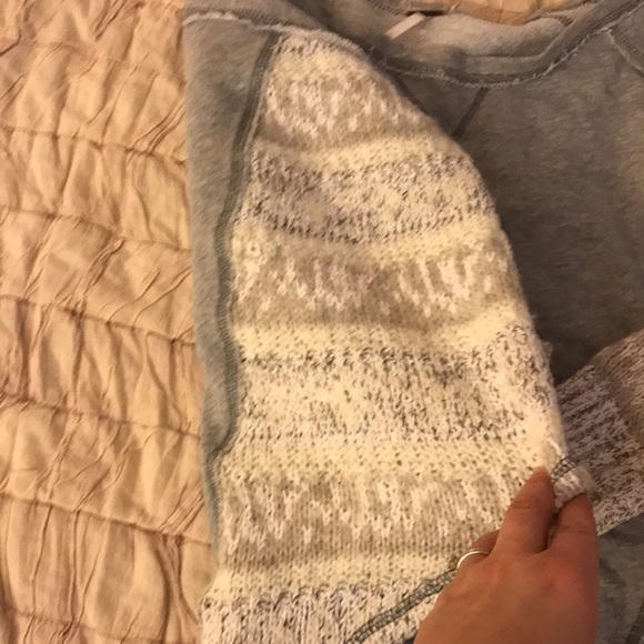 Free people knit sleeve sweater top s small 4 6 s - Picture 4 of 4